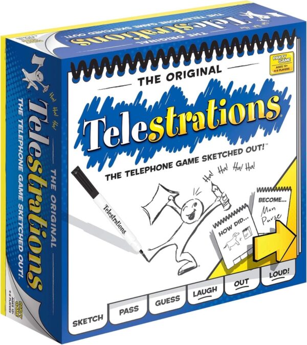 USAOPOLY | The Original Telestrations - The Telephone Game Sketched Out!