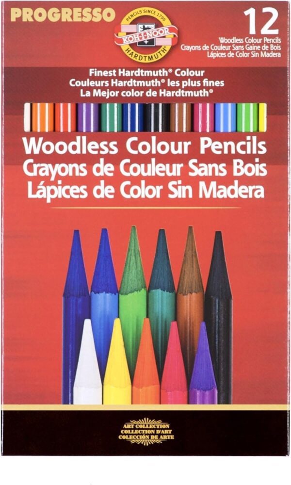 Koh-i-Noor | Progresso Woodless Colored Pencil Set of 12