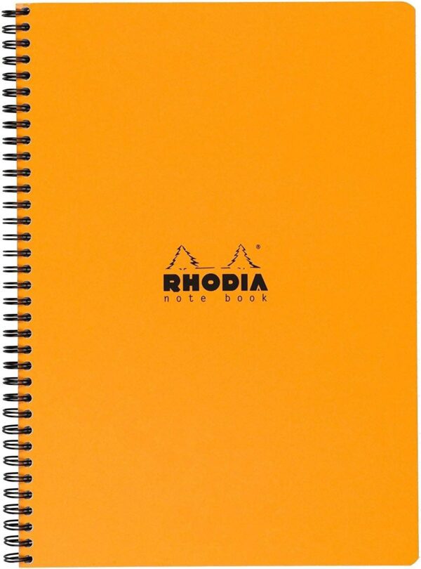 Rhodia | Classic Spiral Bound Notebook Lined - A4 Orange (21cm x 29.7cm)