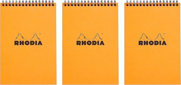 Rhodia | Wirebound Orange Notepads Graph - 4 in. x 6 in., Pack of 3 - Image 4