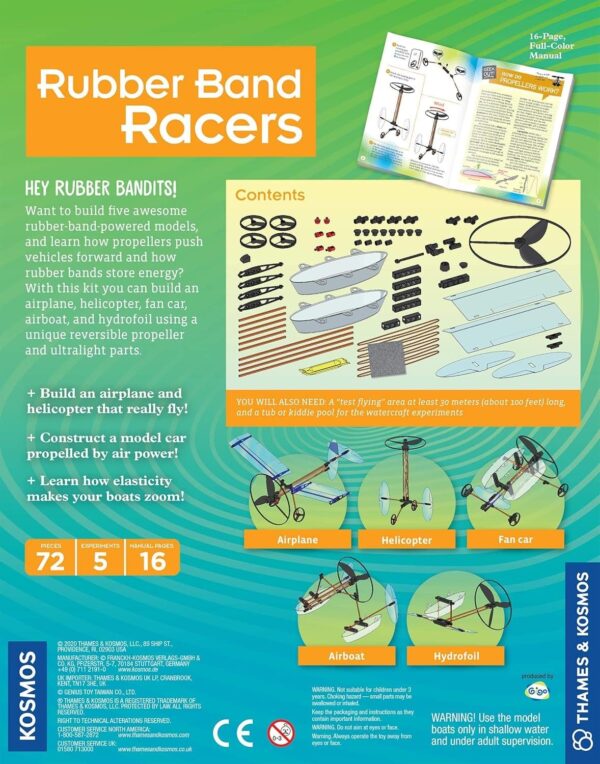 Thames & Kosmos | Rubber Band Racers Kit - Image 3