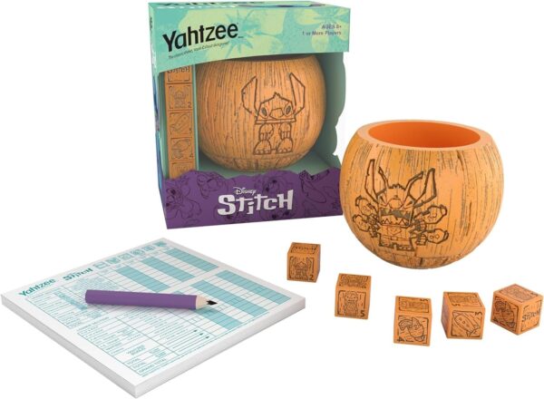 USAOPOLY | Disney Stitch Yahtzee - Classic Dice Game Based on Disney’s Lilo & Stitch - Image 4