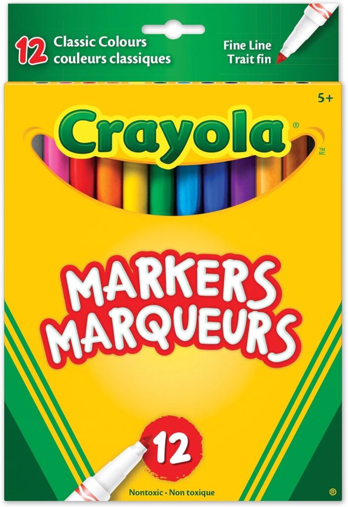 Crayola 12 Fine Line Original Markers